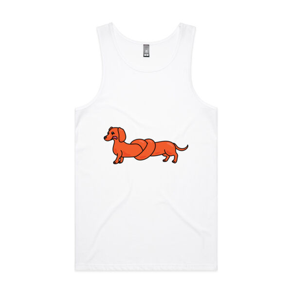 Sausage Dog - Pretzel Tan - AS Colour - Men's Lowdown Singlet Thumbnail