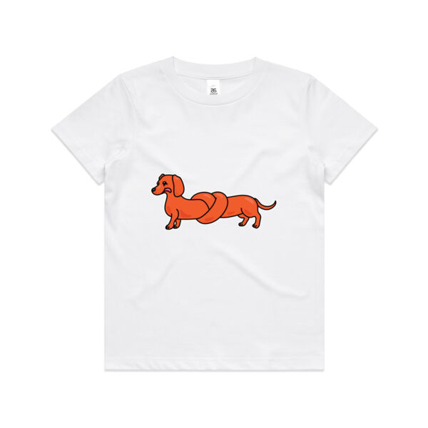 Sausage Dog - Pretzel Tan - AS Colour - Kids Youth Tee Thumbnail