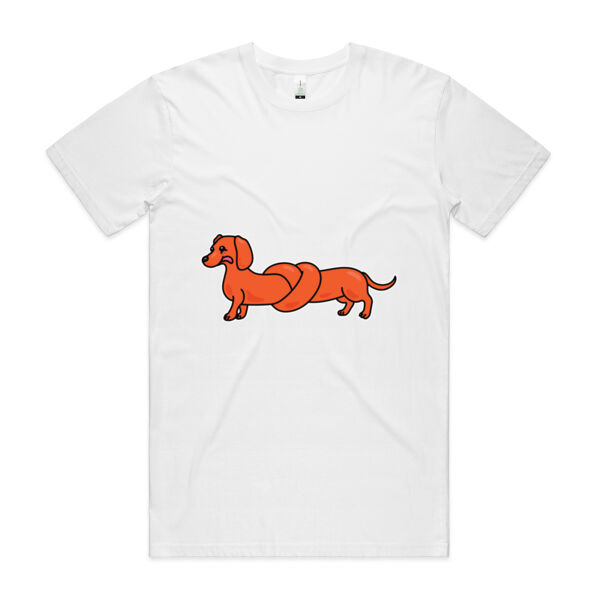 Sausage Dog - Pretzel Tan - AS Colour - Organic Staple Tee Thumbnail
