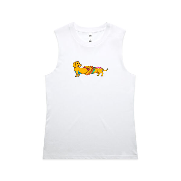 Sausage Dog - Pretzel V2 - AS Colour - Women's Maple Tank Thumbnail