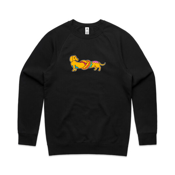Sausage Dog - Pretzel V2 - AS Colour - Men's Supply Crew Sweatshirt Thumbnail