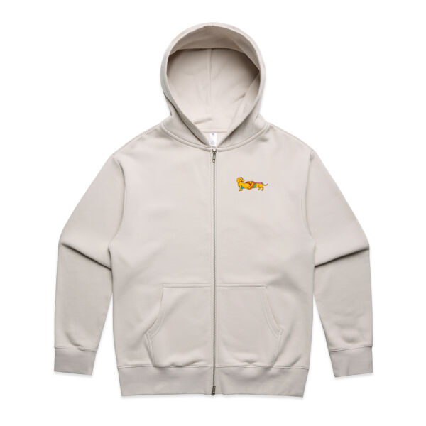 Sausage Dog - Pretzel V2 - AS Colour - Heavy Zip Hood Thumbnail