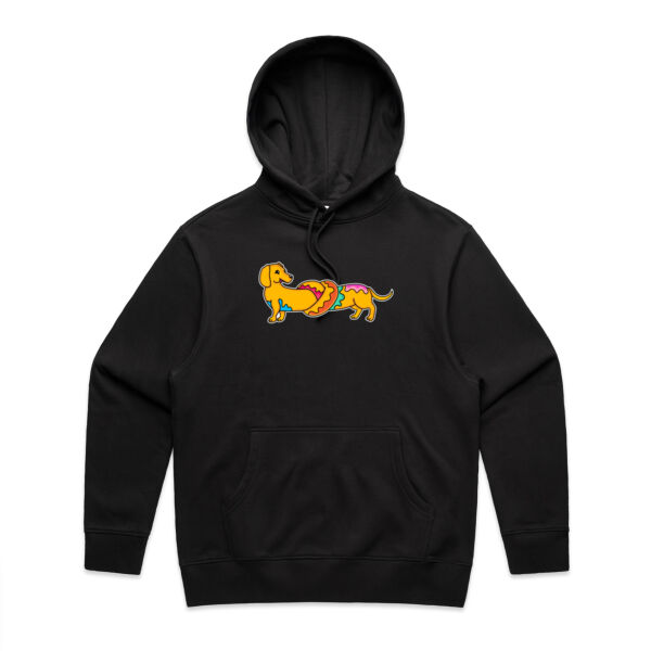 Sausage Dog - Pretzel V2 - AS Colour - Men's Heavy Hood Thumbnail