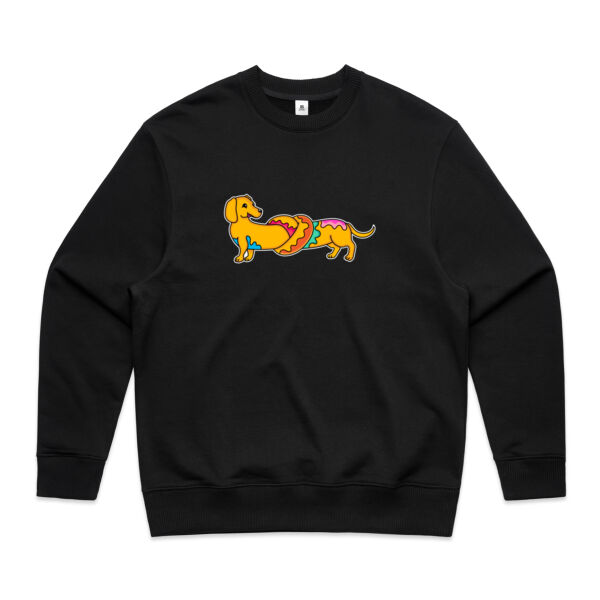 Sausage Dog - Pretzel V2 - AS Colour - Men's Heavy Crew Thumbnail