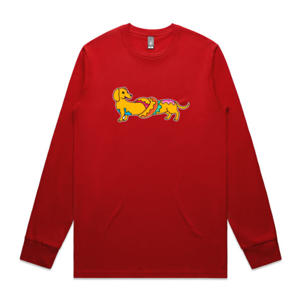 Sausage Dog - Pretzel V2 - AS Colour -  Men's Staple L/S Tee  Thumbnail