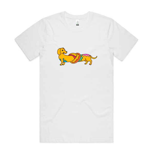 Sausage Dog - Pretzel V2 - AS Colour - Organic Cotton Unisex Tee Thumbnail