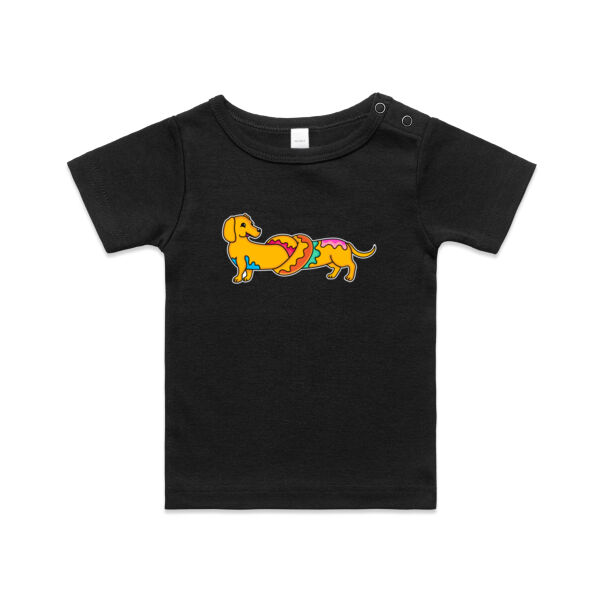 Sausage Dog - Pretzel V2 - AS Colour - Infant Wee Tee Thumbnail