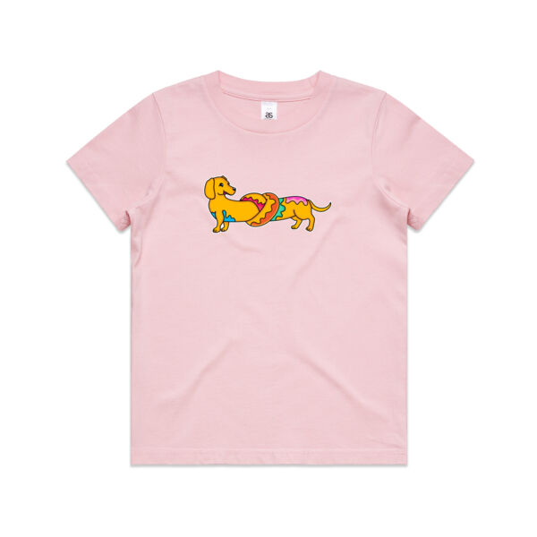 Sausage Dog - Pretzel V2 - AS Colour - Kids Youth Tee Thumbnail
