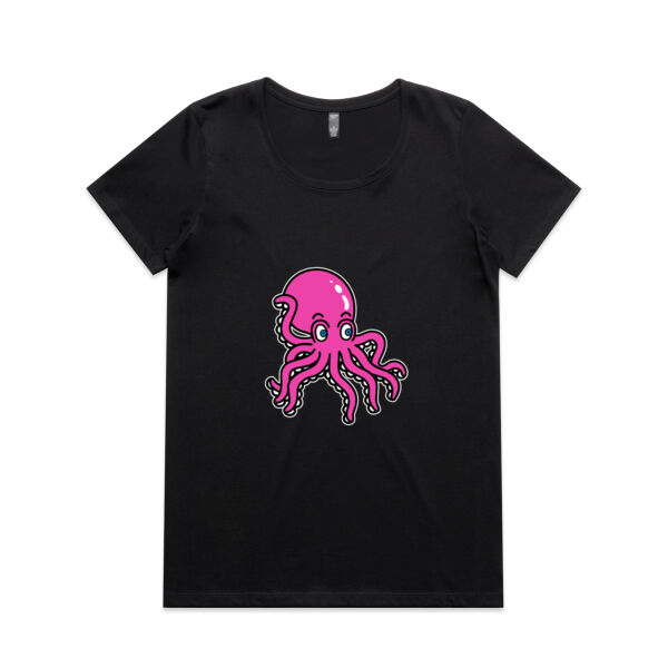 Octo in Pink - AS Colour - Women's Maple Scoop Tee Thumbnail