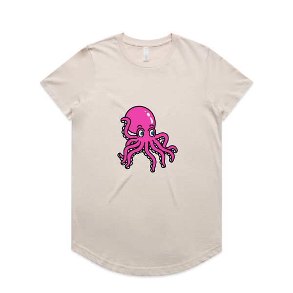 Octo in Pink - AS Colour - Women's Maple Curve Tee Thumbnail