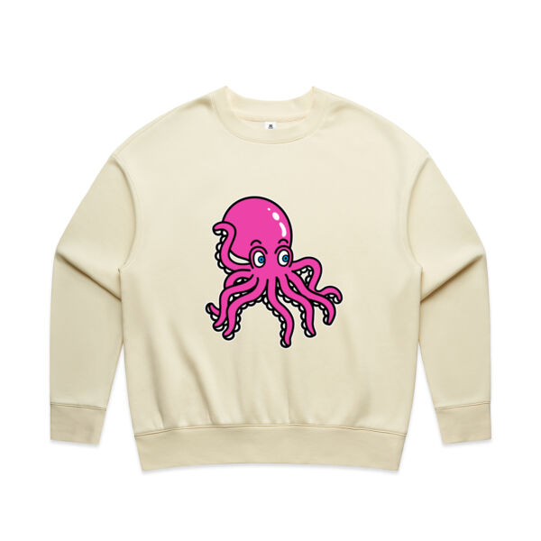 Octo in Pink - AS Colour - Women's Relax Crew Thumbnail