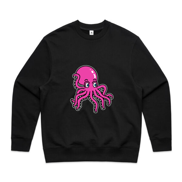 Octo in Pink - AS Colour - Men's Heavy Crew Thumbnail