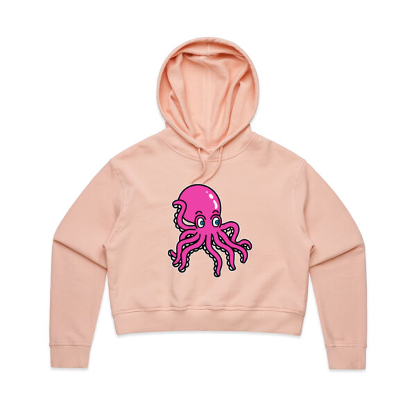 Octo in Pink - AS Colour - Women's Crop Hood Thumbnail