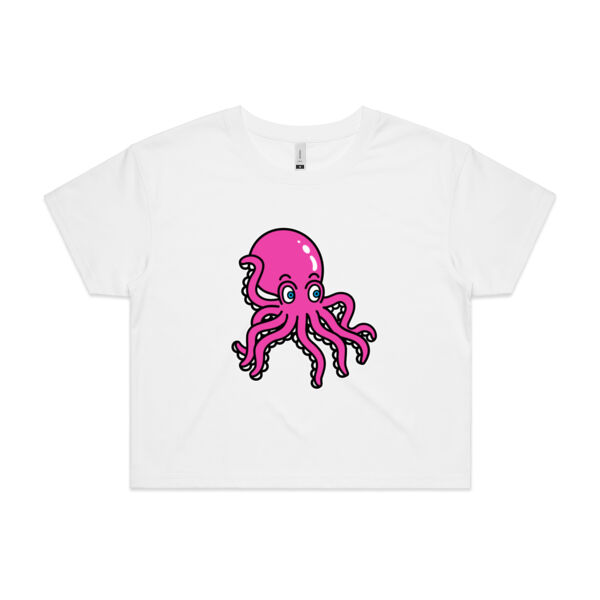 Octo in Pink - AS COLOUR - Women's Crop Tee Thumbnail
