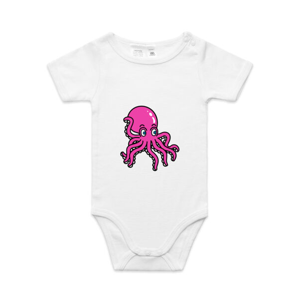 Octo in Pink - AS Colour - Baby 'Mini-me' Onesie Romper Thumbnail