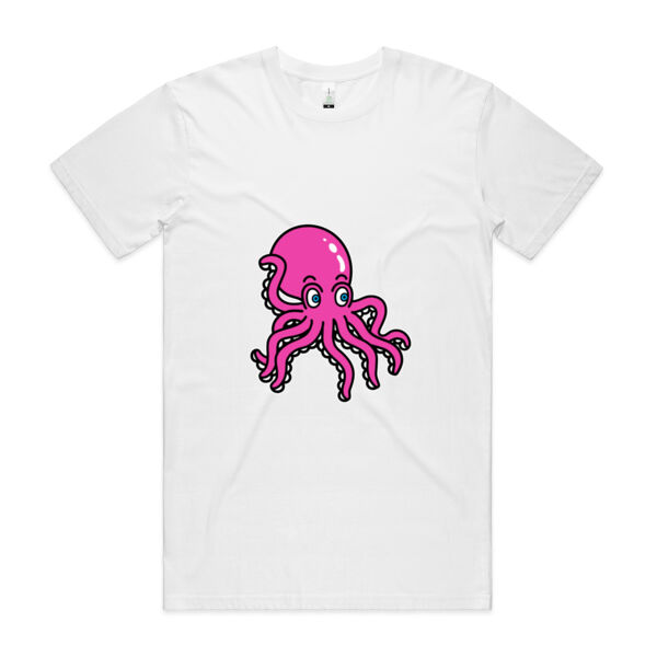 Octo in Pink - AS Colour - Organic Staple Tee Thumbnail