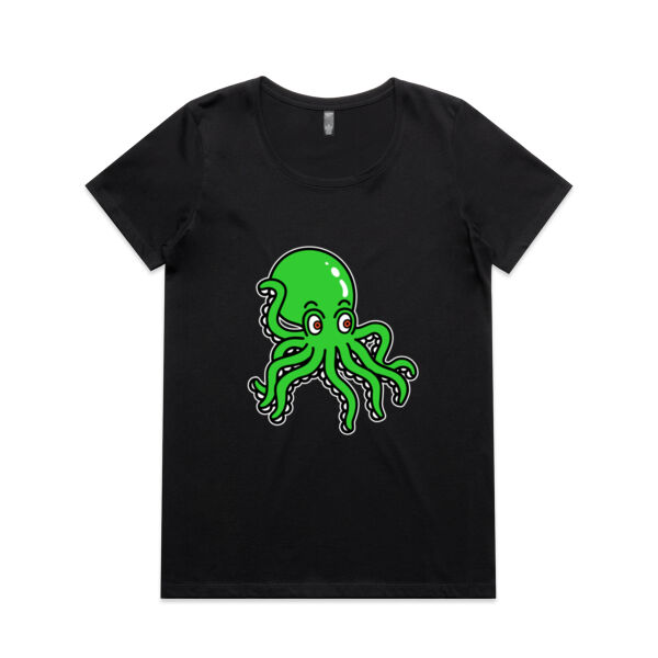 Octo in Green - AS Colour - Women's Maple Scoop Tee Thumbnail