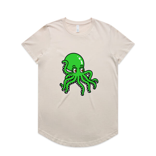 Octo in Green - AS Colour - Women's Maple Curve Tee Thumbnail