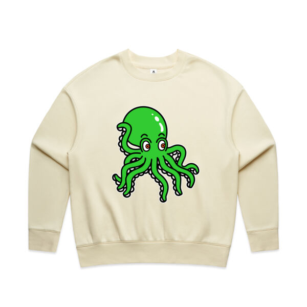 Octo in Green - AS Colour - Women's Relax Crew Thumbnail