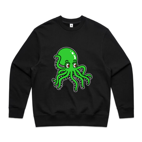 Octo in Green - AS Colour - Men's Heavy Crew Thumbnail