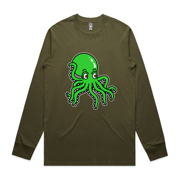 Octo in Green - AS Colour -  Men's Staple L/S Tee  Thumbnail