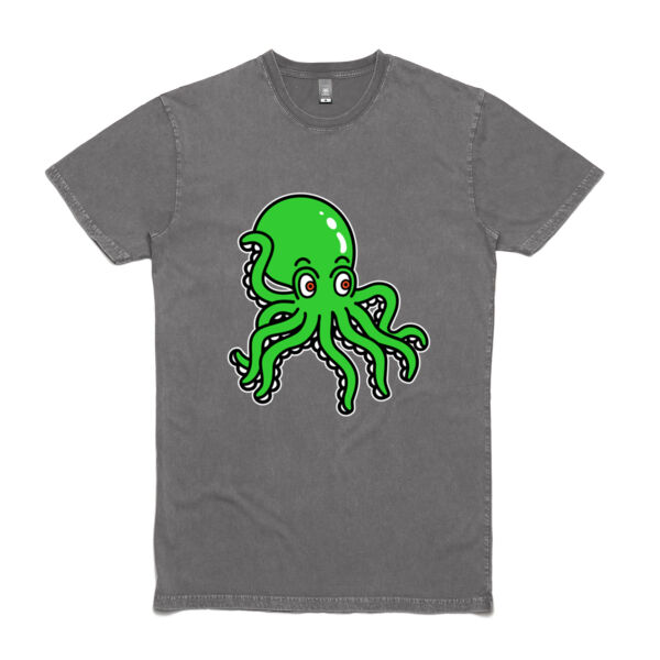 Octo in Green - AS Colour Stone Wash Staple Tee Thumbnail
