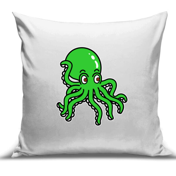 Octo in Green - Cushion Cover - 100% Linen Thumbnail