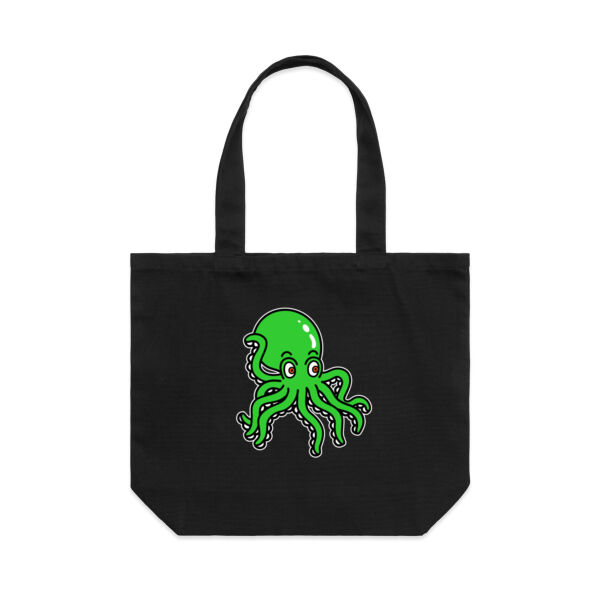 Octo in Green - AS Colour Shoulder Tote Bag Thumbnail