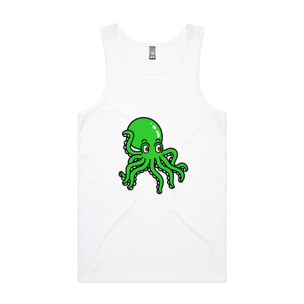 Octo in Green - AS Colour - Men's Lowdown Singlet Thumbnail