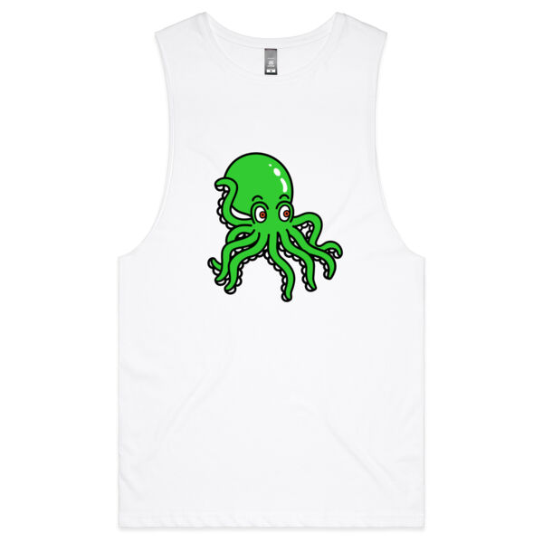 Octo in Green - AS Colour - Barnard Tank Top - Muscle Tee Thumbnail
