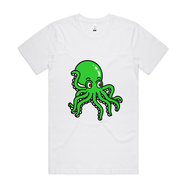 Octo in Green - AS Colour - Organic Cotton Unisex Tee Thumbnail