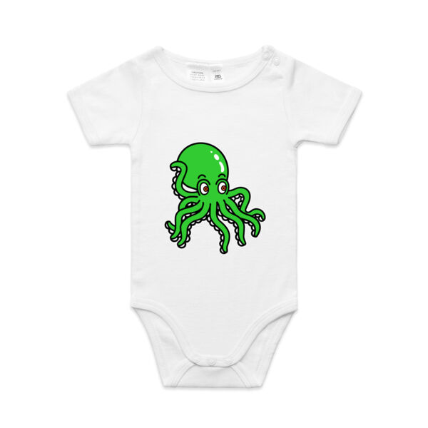 Octo in Green - AS Colour - Baby 'Mini-me' Onesie Romper Thumbnail