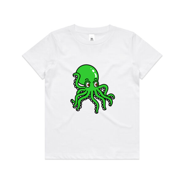 Octo in Green - AS Colour - Kids Youth Tee Thumbnail