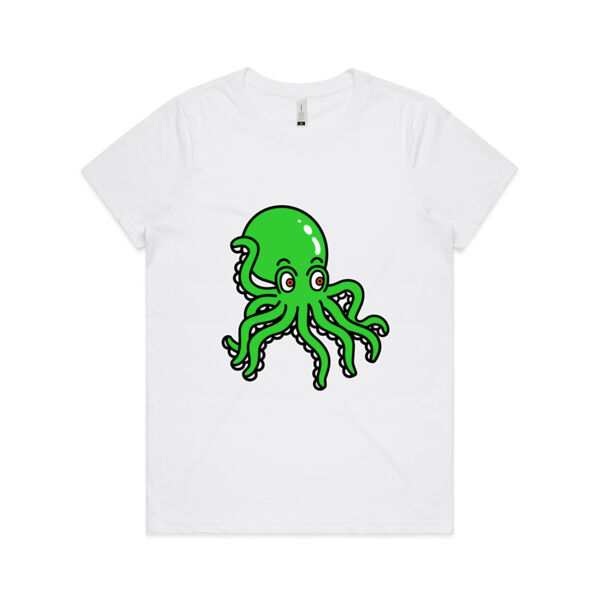 Octo in Green - AS Colour - Women's  Maple ORGANIC Tee Thumbnail