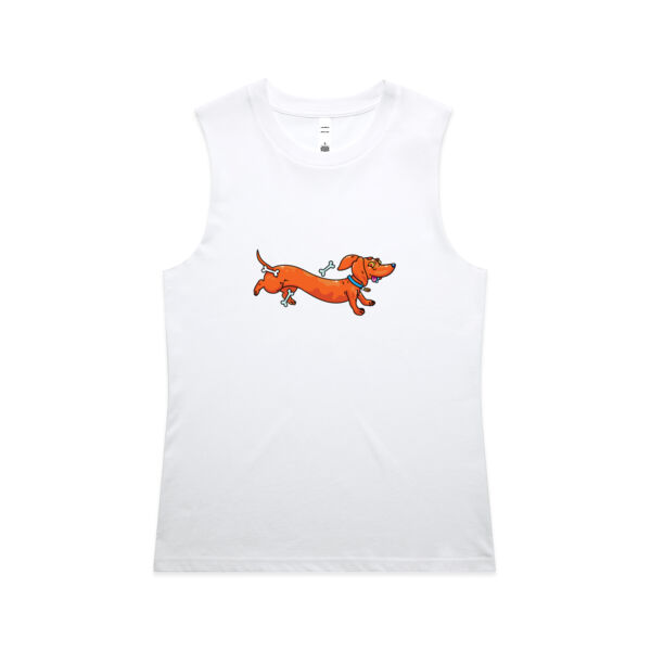 Sausage Dog - Stretchy V2 - AS Colour - Women's Maple Tank Thumbnail