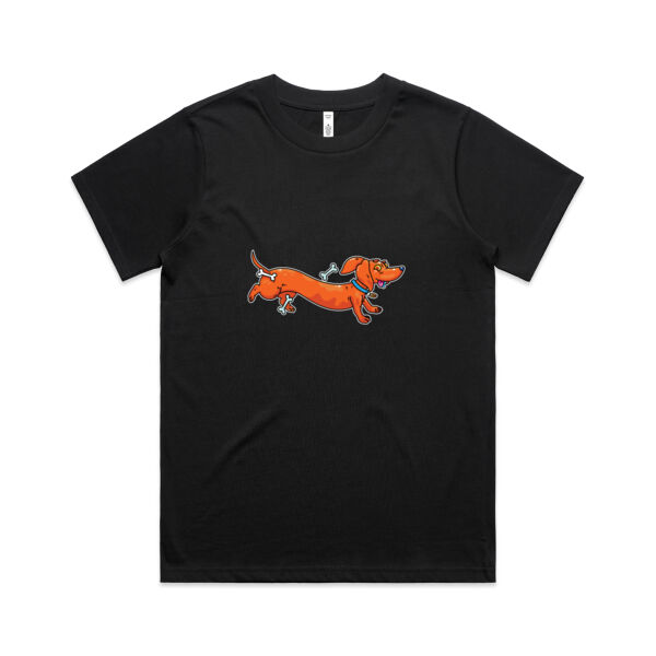 Sausage Dog - Stretchy V2 - AS Colour - Women's Classic Tee Thumbnail