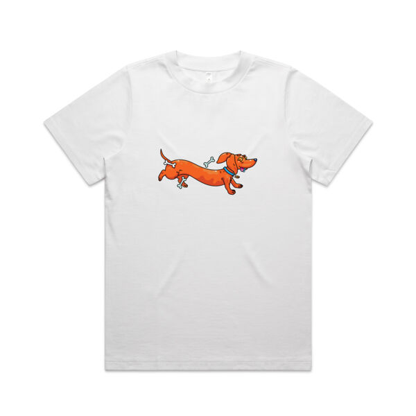 Sausage Dog - Stretchy V2 - AS Colour - Women's Heavy Tee Thumbnail