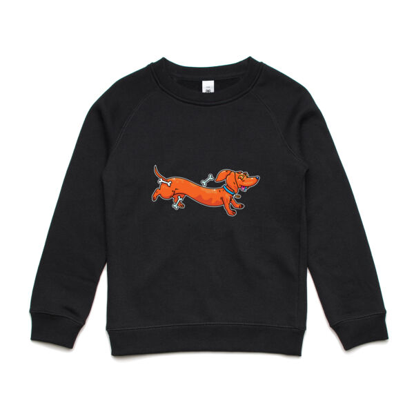 Sausage Dog - Stretchy V2 - AS Colour - Youth Supply Crew Sweatshirt Thumbnail