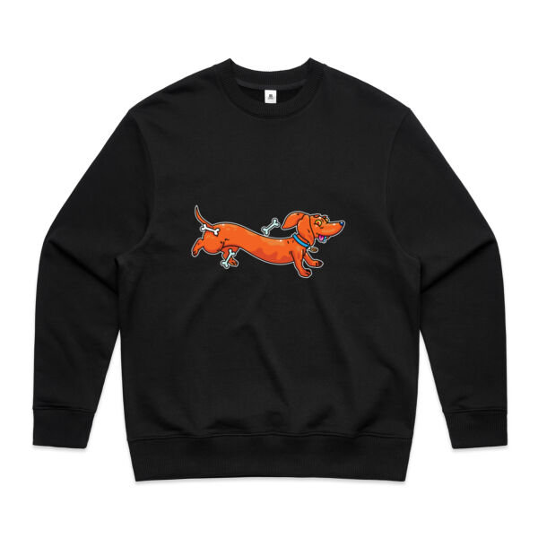 Sausage Dog - Stretchy V2 - AS Colour - Men's Heavy Crew Thumbnail