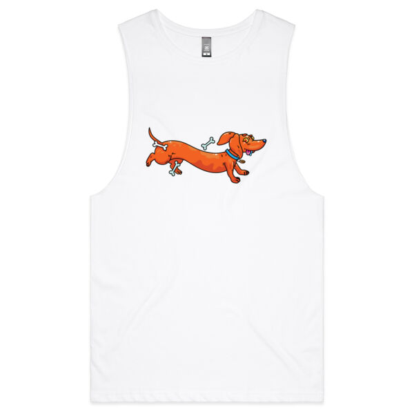 Sausage Dog - Stretchy V2 - AS Colour - Barnard Tank Top - Muscle Tee Thumbnail
