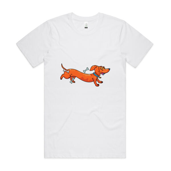 Sausage Dog - Stretchy V2 - AS Colour - Organic Cotton Unisex Tee Thumbnail