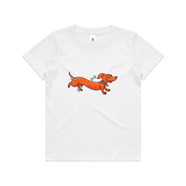 Sausage Dog - Stretchy V2 - AS Colour - Kids Youth Tee Thumbnail