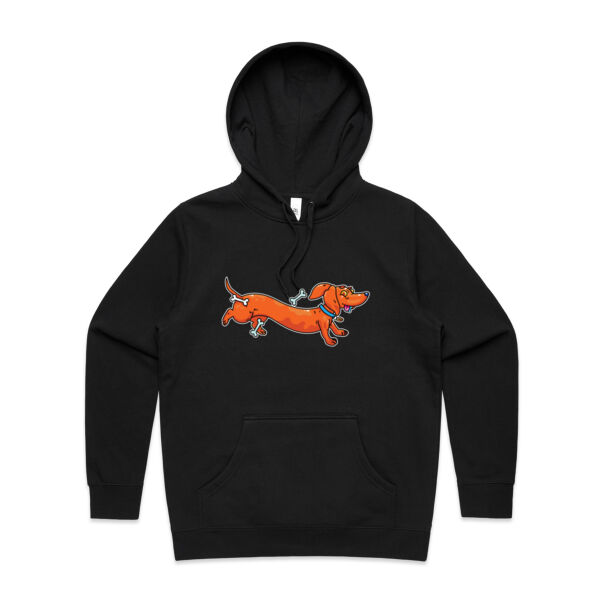 Sausage Dog - Stretchy V2 - AS Colour - Women's Stencil Hood Thumbnail