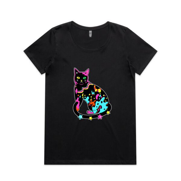 Neon Meow - AS Colour - Women's Maple Scoop Tee Thumbnail