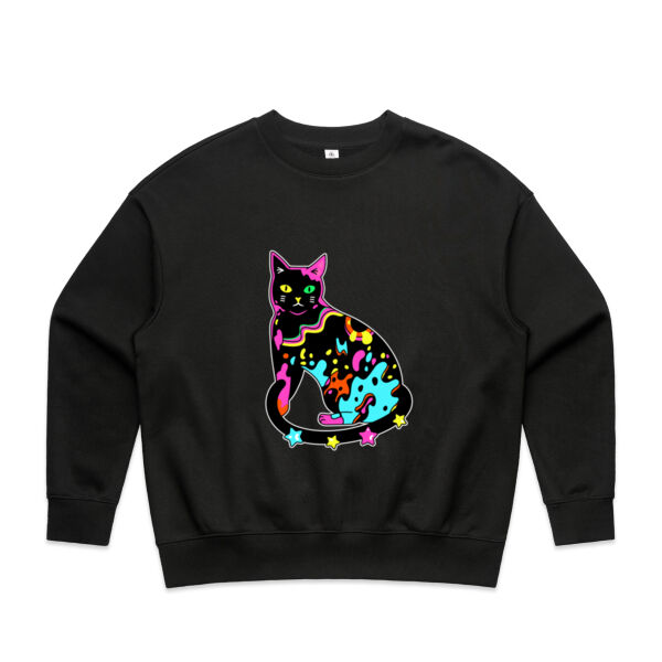 Neon Meow - AS Colour - Wo's Heavy Crew Thumbnail