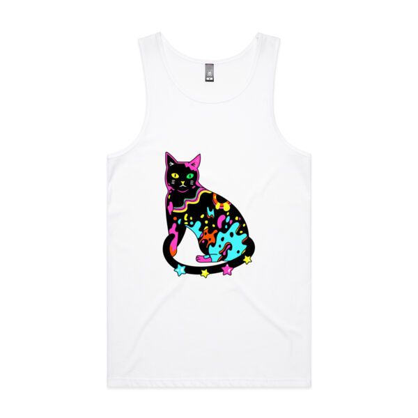Neon Meow - AS Colour - Men's Lowdown Singlet Thumbnail