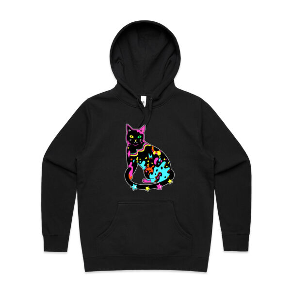 Neon Meow - AS Colour - Women's Stencil Hood Thumbnail