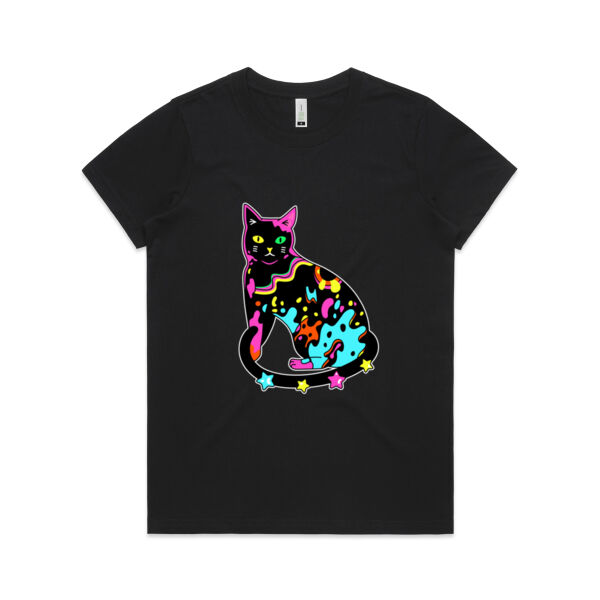 Neon Meow - AS Colour - Women's  Maple ORGANIC Tee Thumbnail