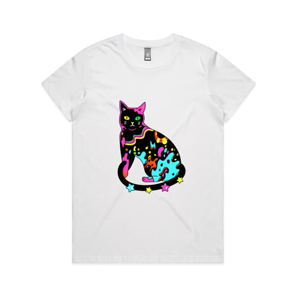 Neon Meow - AS Colour - Women's Maple Tee Thumbnail