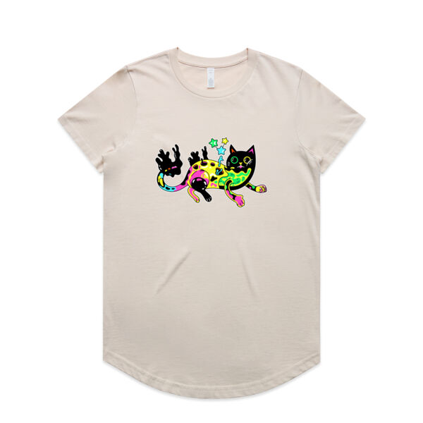 Neon Mimic Cat - AS Colour - Women's Maple Curve Tee Thumbnail